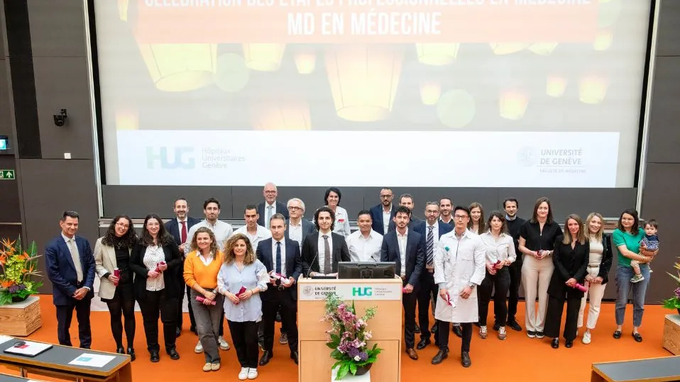 Cérémonie étapes professionnelles en médecine