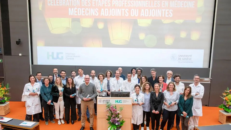 Cérémonie étapes professionnelles en médecine