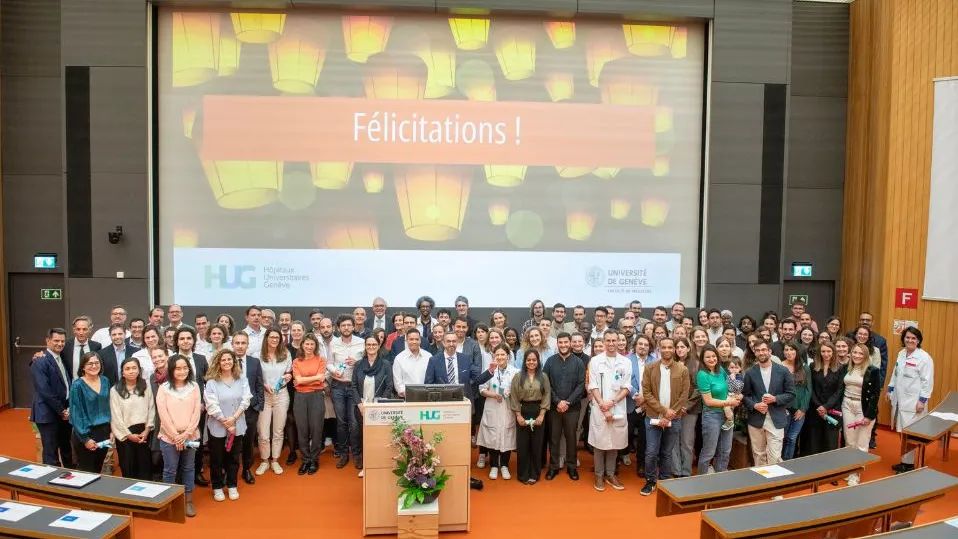 Cérémonie étapes professionnelles en médecine