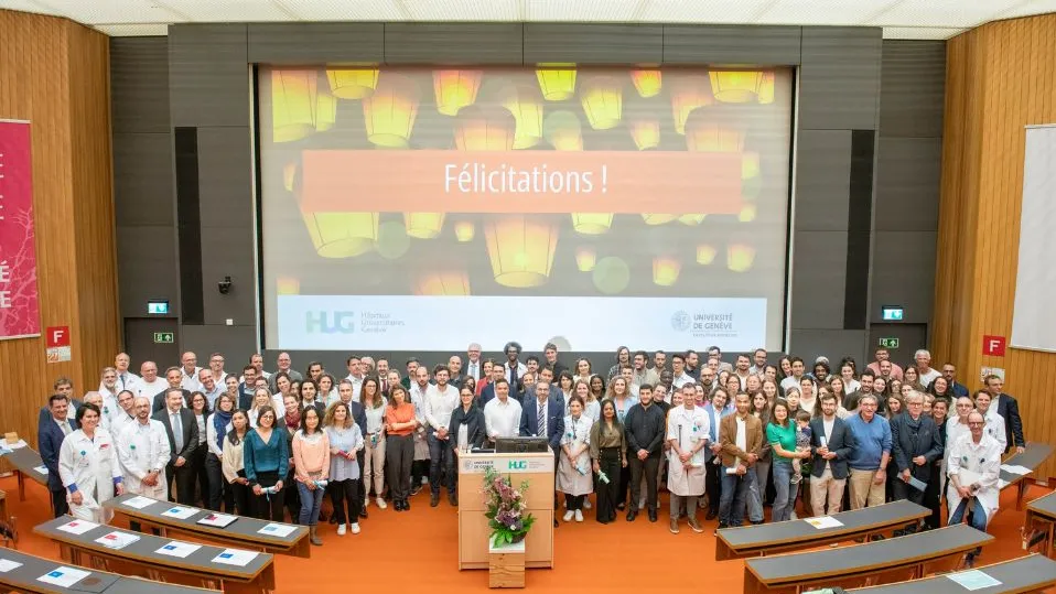 Cérémonie étapes professionnelles en médecine