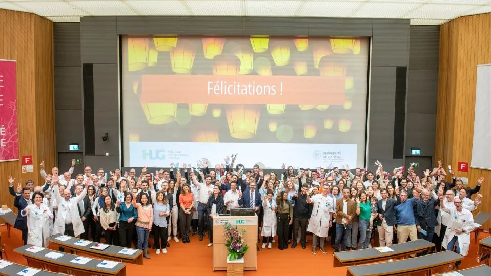 Cérémonie étapes professionnelles en médecine