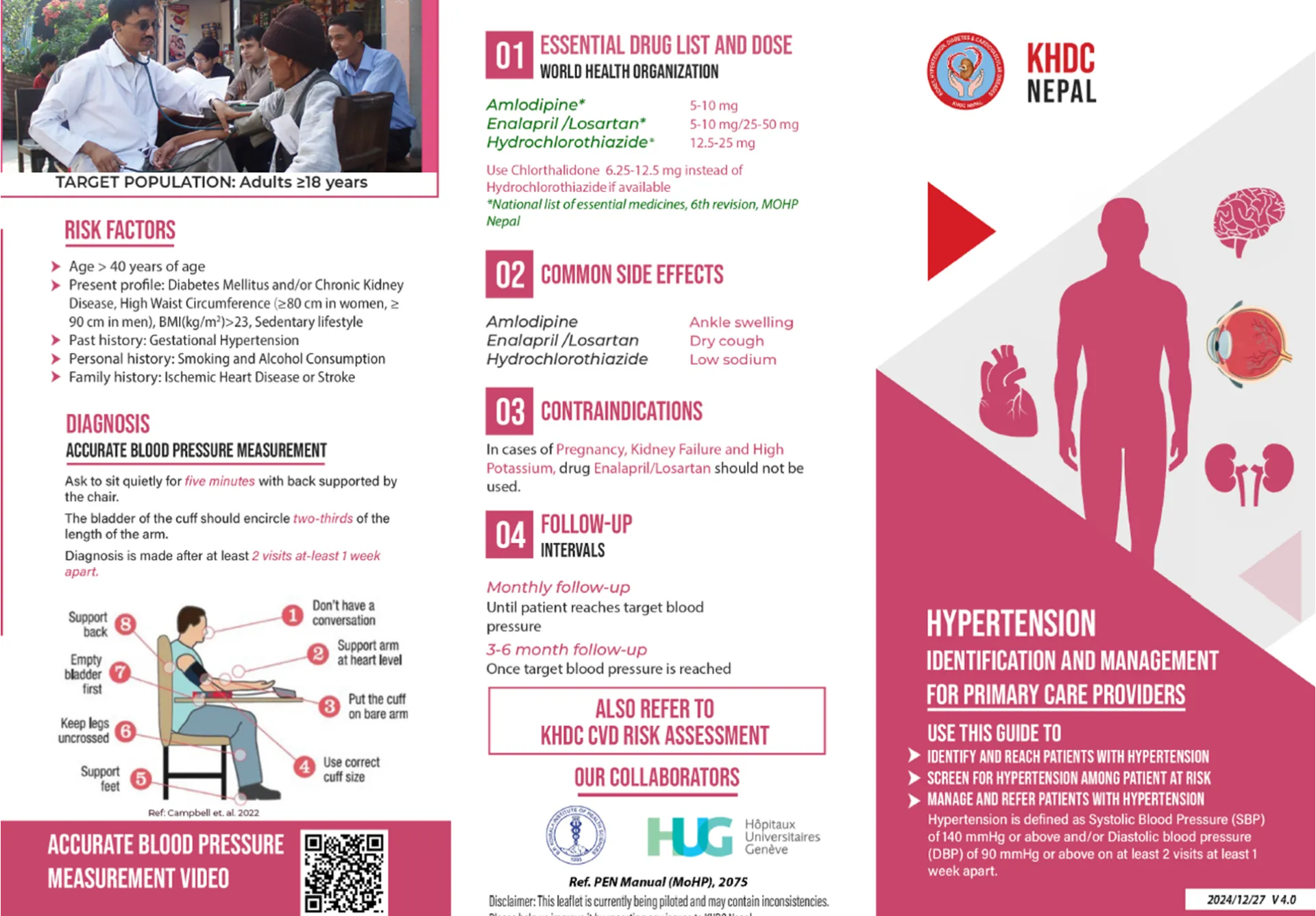 Brochure sur l'hypertension