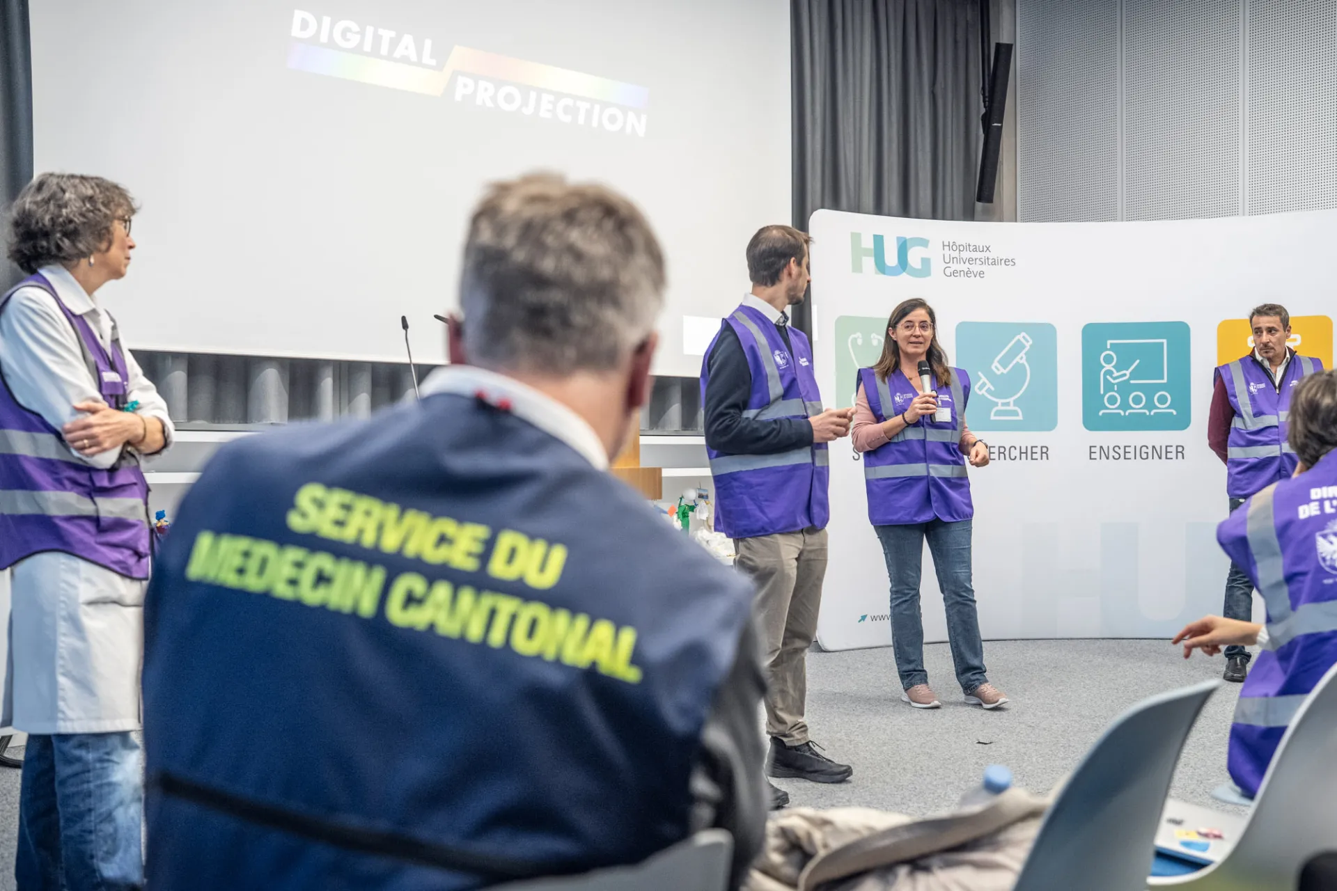 debriefing de l'exercice