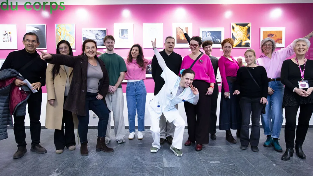 Les artistes durant le vernissage - Ariane Mawaffo