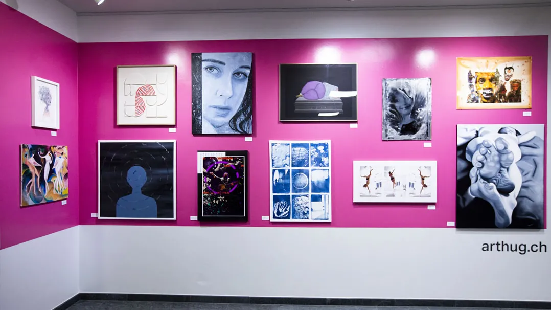 Vue de l'expo collective - Ariane Mawaffo