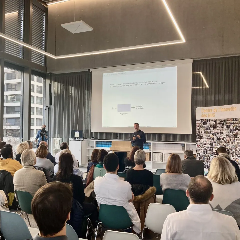 Vue de salle lors de la 1ere matinée Système soins et IA