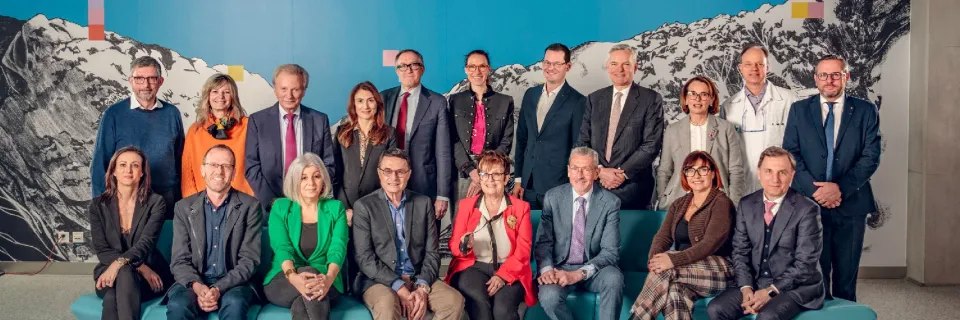 Photo du conseil d'administration des HUG législature 2024 à 2029