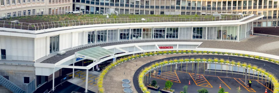 panorama entrée des urgences HUG