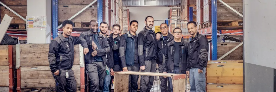 Equipe de la voirie des HUG