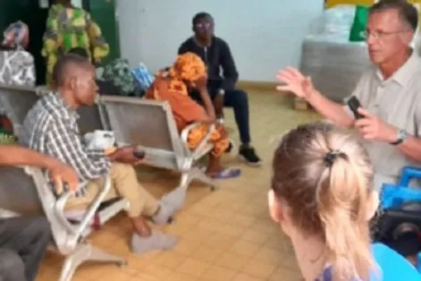 Séance d’information avec les patients dialysés et leur famille