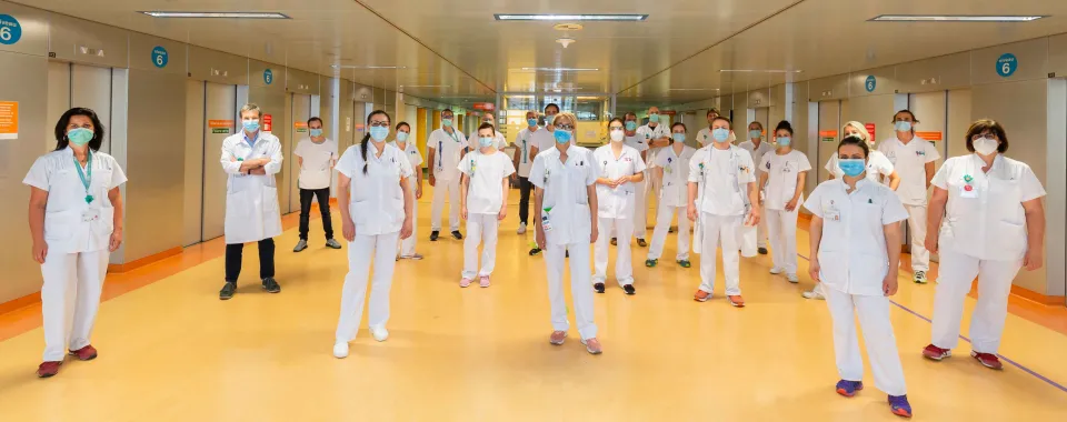 Photo des collaborateurs des HUG