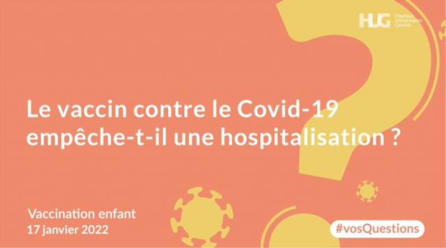 La vaccination contre le Covid-19 empêche-t-elle une hospitalisation ?